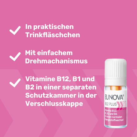 Eunova B12 Plus Trinfläschchen (30x 8 ml) EUNOVA