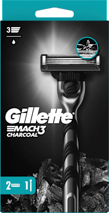 Maszynka do golenia z wymiennymi ostrzami MACH3 Charcoal + 2 wkłady Gillette