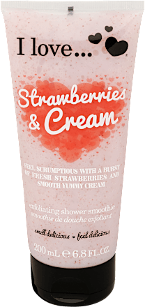 Hámlasztó tusfürdő smoothie Strawberries & Cream I love...