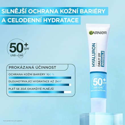 Hyaluron pleťový fluid Invisible SPF50+ GARNIER
