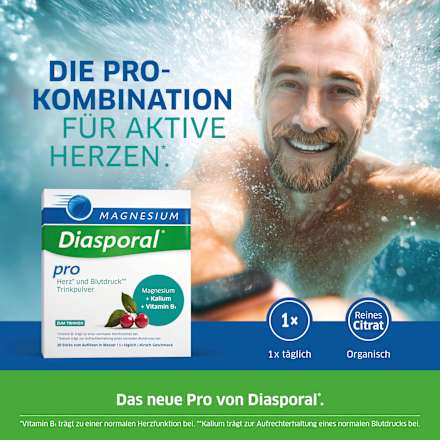 Magnesium-Diasporal Pro Herz und Blutdruck Trinkgranulat, 30 Sticks Diasporal