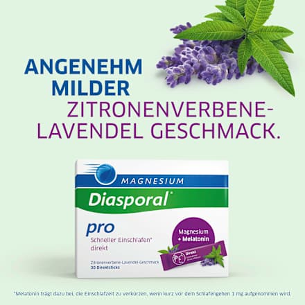 Magnesium-Diasporal Pro Schneller Einschlafen Direkt Direktgranulat, 30 Sticks Diasporal