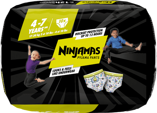 Pyjama Pants 4-7 Jahre (17-30 kg) blau Ninjamas