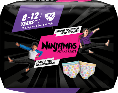 Pyjama Pants 8-12 Jahre (27-43 kg) rosa Ninjamas