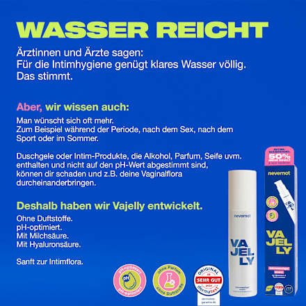 Intimpflege Waschgel Vajelly Sensitiv nevernot