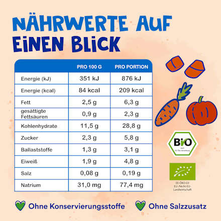 Kinderteller Risotto mit Kürbis ab 1 Jahr Alete