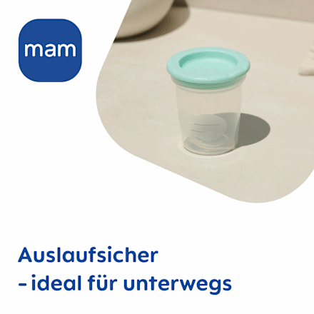 Aufbewahrungsbecher für Muttermilch & Babynahrung mam