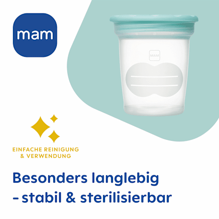 Aufbewahrungsbecher für Muttermilch & Babynahrung mam