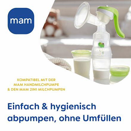 Aufbewahrungsbecher für Muttermilch & Babynahrung mam