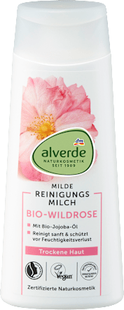 Čistiace pleťové mlieko s divou ružou alverde NATURKOSMETIK