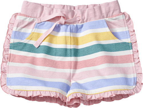 Shorts aus Sweat mit Streifen-Muster, rosa, Gr. 110 ALANA