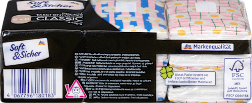 Papirne maramice, 4-slojne, 6X8, više vrsta Soft&Sicher