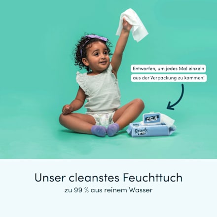 Feuchttücher Premium 99 % Wasser (3x48 St) Rascals