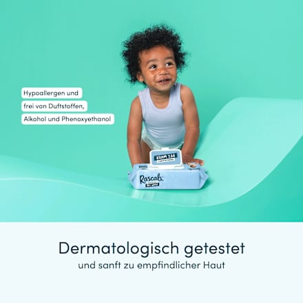 Feuchttücher Premium 99 % Wasser (3x48 St) Rascals