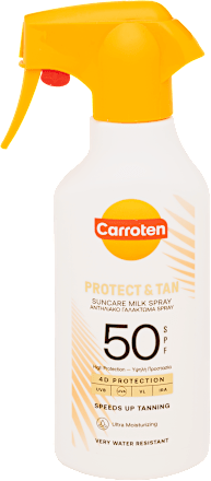 Naptej spray FF50, Protect & Tan Carroten