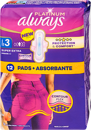 Egészségügyi betét Platinum, 3-as méret, super extra always