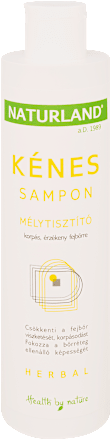 Kénes sampon, korpás, érzékeny fejbőrre  NATURLAND