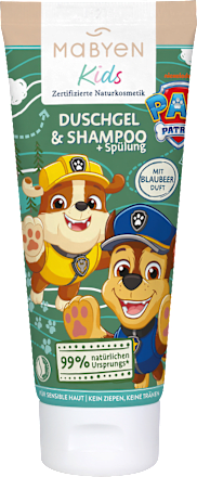 Kids sprchový gel + šampon a balzám na vlasy borůvková vůně Paw Patrol Mabyen