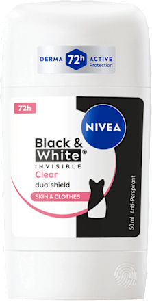 Deodorant v stiku Black & White Invisible Clear NIVEA