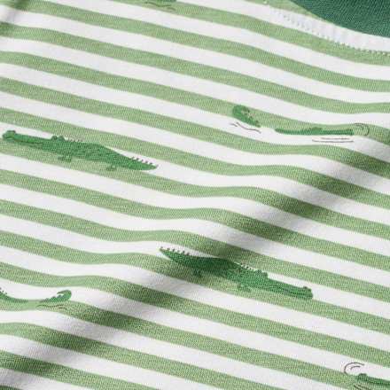 T-Shirt mit Krokodil-Muster, grün, Gr. 110 ALANA