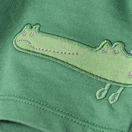 Sweatshorts mit Krokodil-Applikation, grün, Gr. 104 ALANA