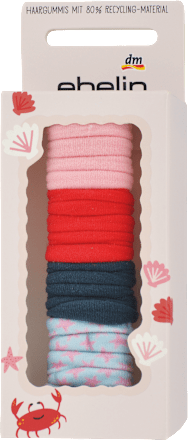 Detské látkové gumičky do vlasov - farebné ebelin