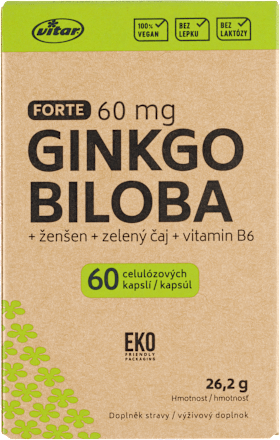 Forte kapsle Ginkgo Biloba vitar