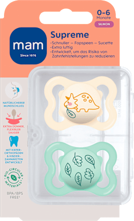 Schnuller Supreme 0-6 Monate sortiert mam