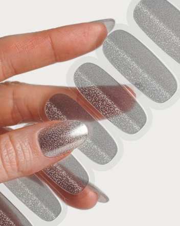 Glitter Me Up UV Nagelfolien Silver Cat Eye Doonails