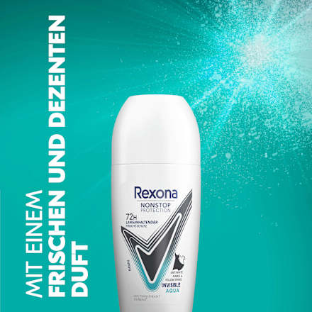 Antitranspirant Deo Roll-on Nonstop Protection Invisible Aqua Rexona