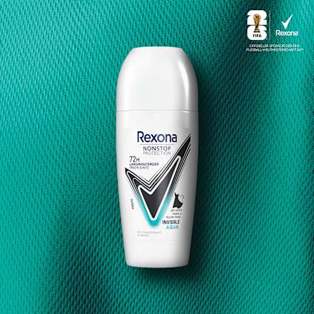 Antitranspirant Deo Roll-on Nonstop Protection Invisible Aqua Rexona