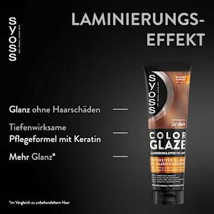 Farb-Glanzbehandlung Glossing Color Glaze Warmes Kupfer Syoss