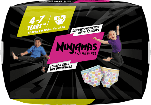 Pyjama Pants Mädchen 4-7 Jahre Ninjamas
