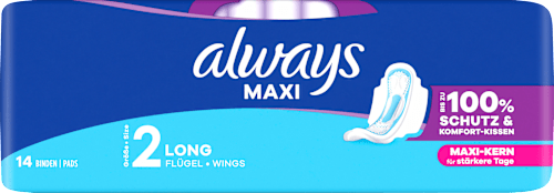 Maxi-Binden Long mit Flügeln always