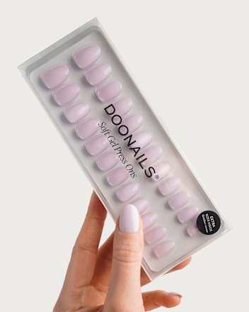 Künstliche Nägel, Soft Gel Press Ons Soft Lilac Short Round Doonails