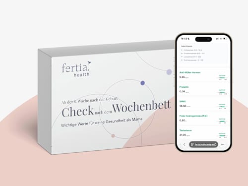 Check nach dem Wochenbett – Bluttest mit Laboranalyse für Zuhause fertia health