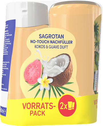 Flüssigseife No Touch Hawaii, Nachfüllpack (2x250 ml) Sagrotan