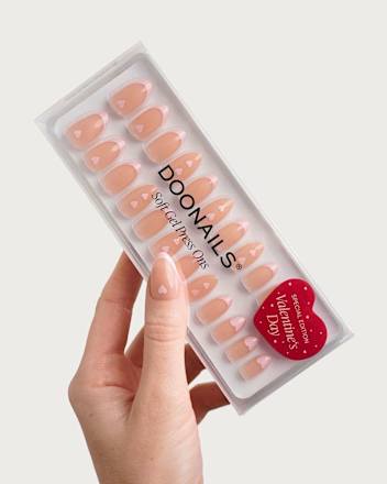 Künstliche Nägel, Soft Gel Press Ons Flirty French Doonails