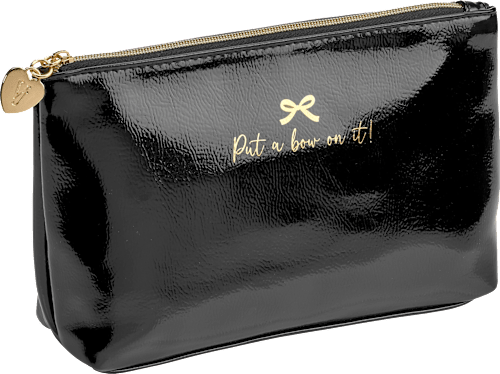 Kosmetiktasche schwarz glänzend  Vito & Joe
