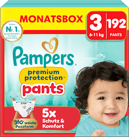 Baby Pants Premium Protection Gr. 3 (6-11 kg)  Monatsbox Pampers premium protection