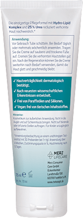 Fußcreme Anti Hornhaut 25 % Urea tetesept