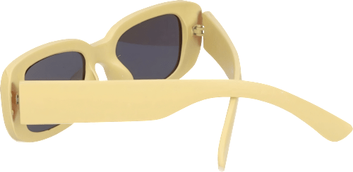 Sonnenbrille Erwachsene beigefarbenes Gestell, ovale Gläser SUNDANCE