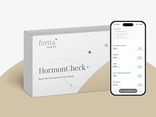 Hormoncheck+ – Bluttest mit Laboranalyse für Zuhause fertia health