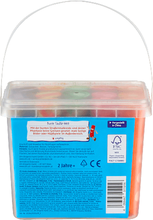 Geschenkset Kinder Ostern Straßenmalkreide bunt 15tlg SauBär