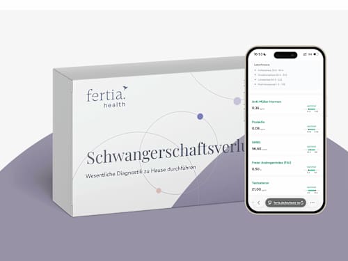 Schwangerschaftsverlust– Bluttest mit Laboranalyse für Zuhause fertia health
