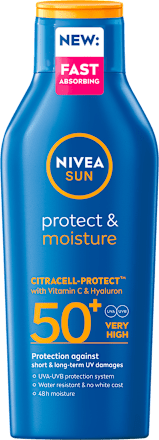 Loțiune pentru Protecția Solară SPF 50 Sun Protect & Moisture NIVEA SUN