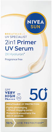 Breathable UV Sepcialist 2in1 PRIMER DAILY UV serum za zaštitu kože lica od sunca, SPF50+ NIVEA SUN