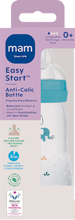 Babyflasche Easy Start Anti-Kolik blau 0+ Monate 260 ml mam