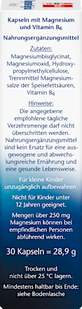 Magnesium Bisglycinat Kapseln 30 St Doppelherz