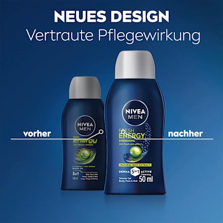 Duschgel Fresh Energy 5in1, Reisegröße NIVEA MEN